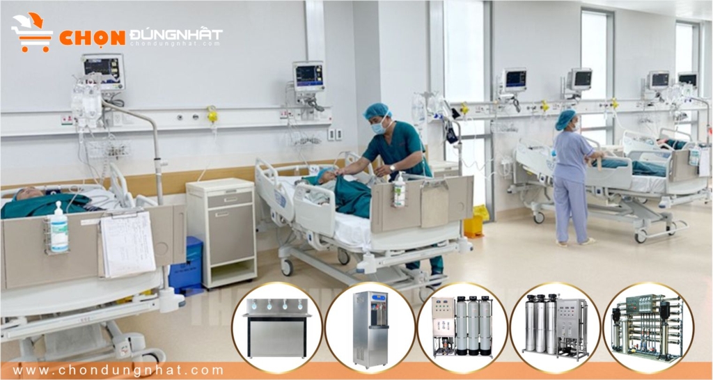 Hệ thống lọc nước RO công nghiệp giá tốt lắp đặt tại các Bệnh viện