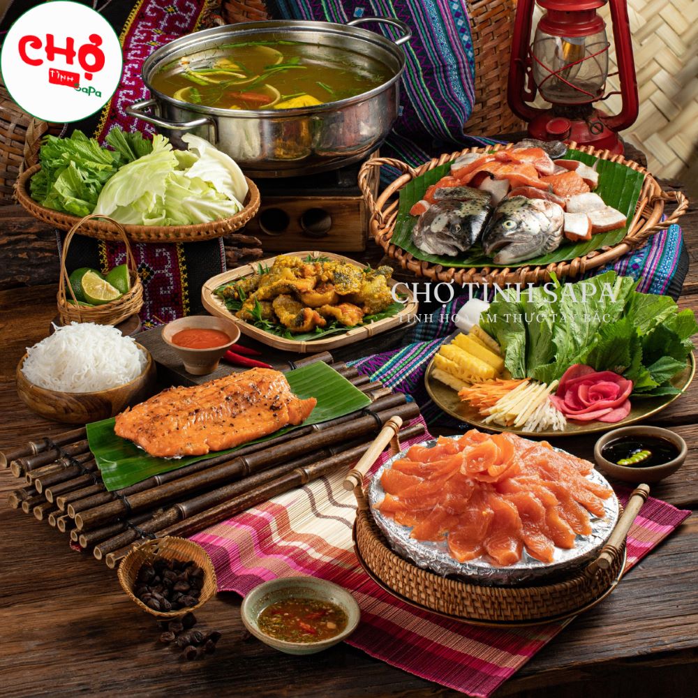 quán ngon tại hà nội cá hồi sapa 4 món