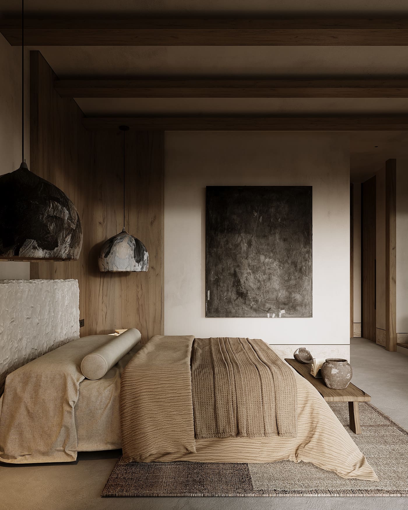 Các loại vật liệu thô mộc trong những ngôi nhà phong cách Wabi Sabi