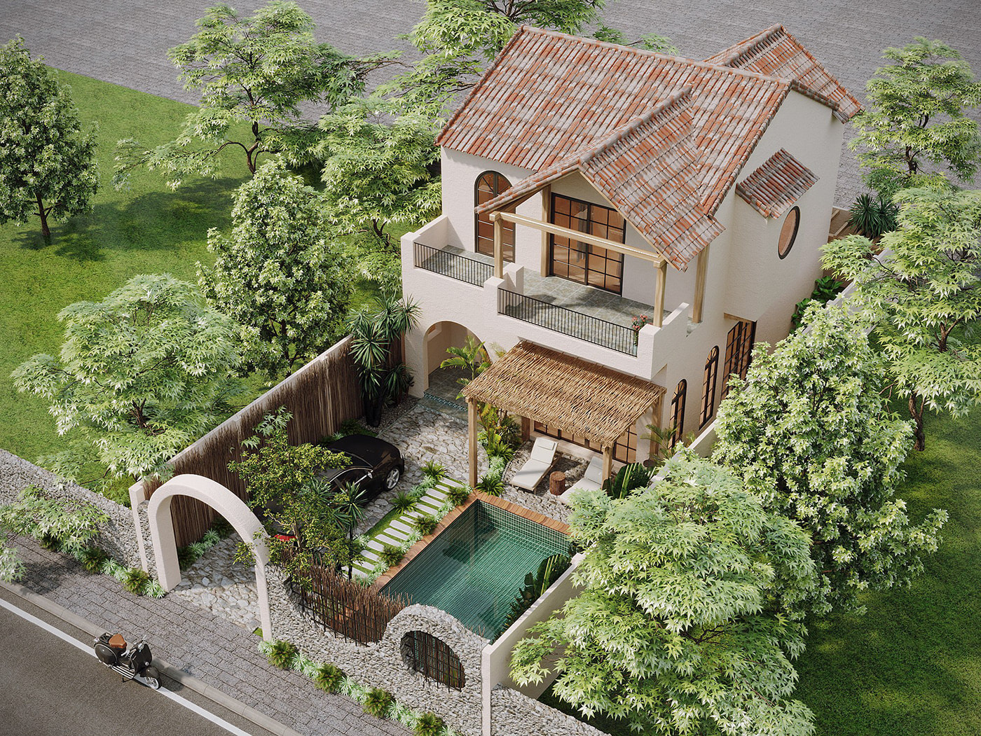 Gạch và lò sưởi