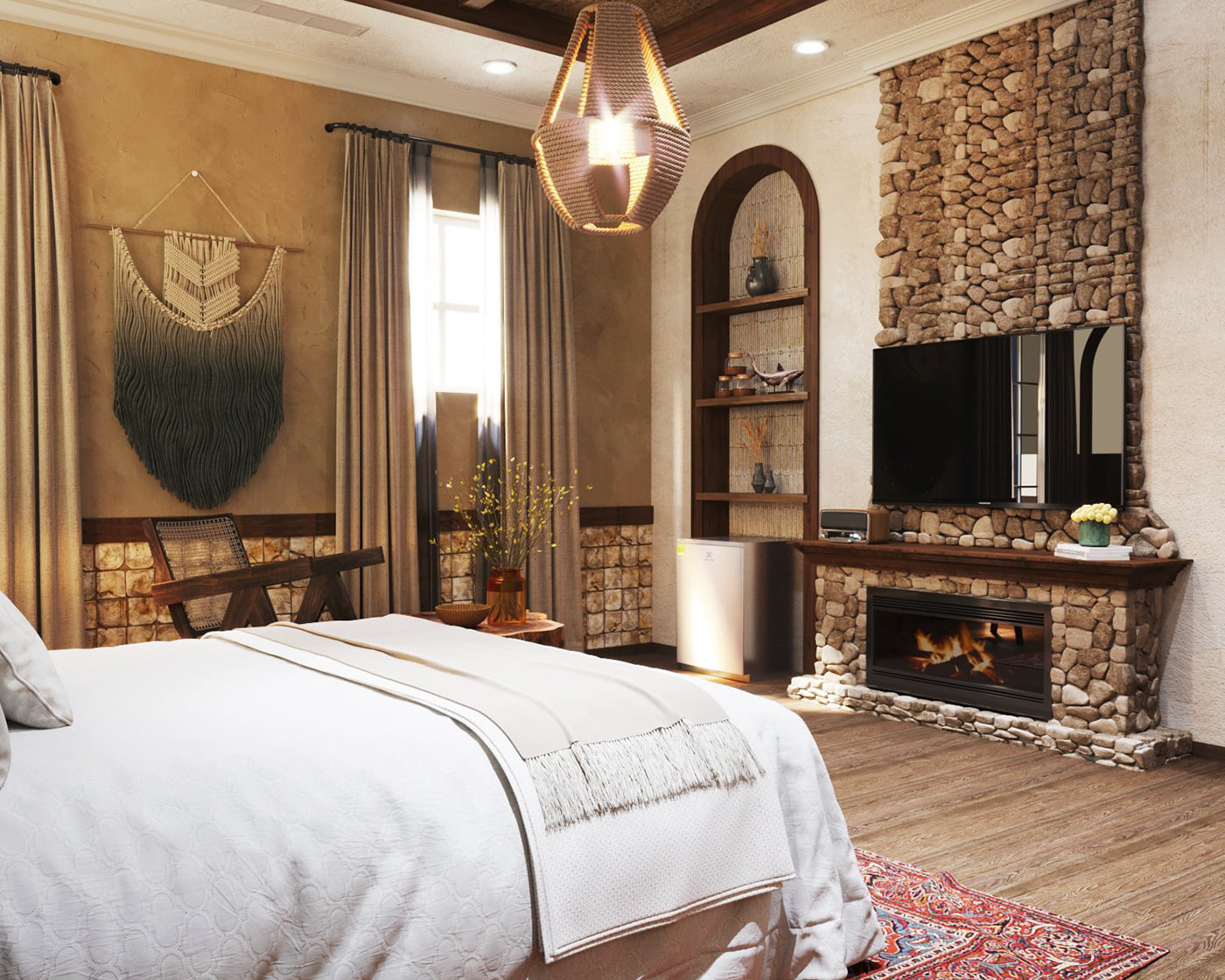 Phòng ngủ style Địa Trung Hải