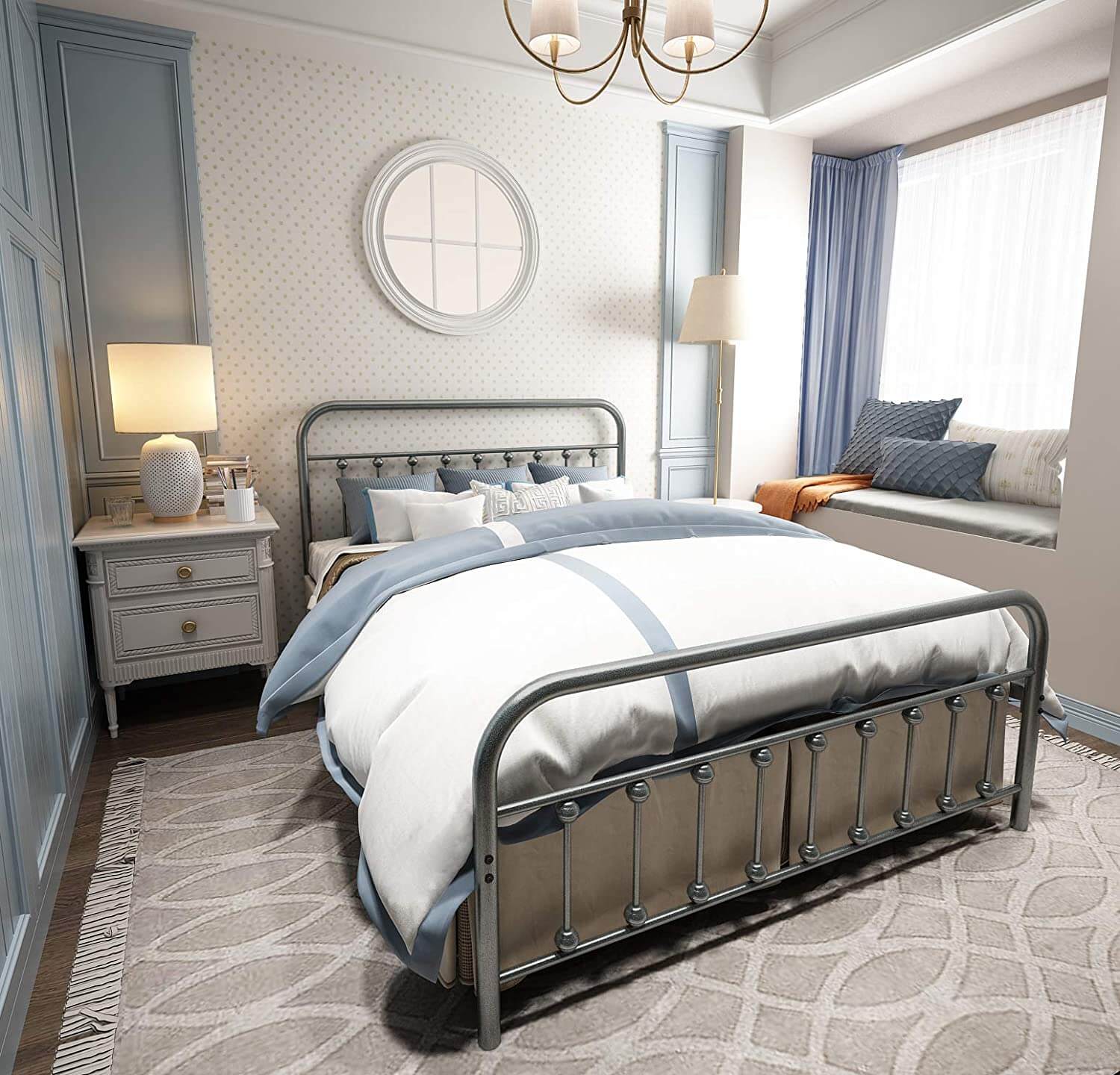 mẫu trang trí giường cưới đẹp