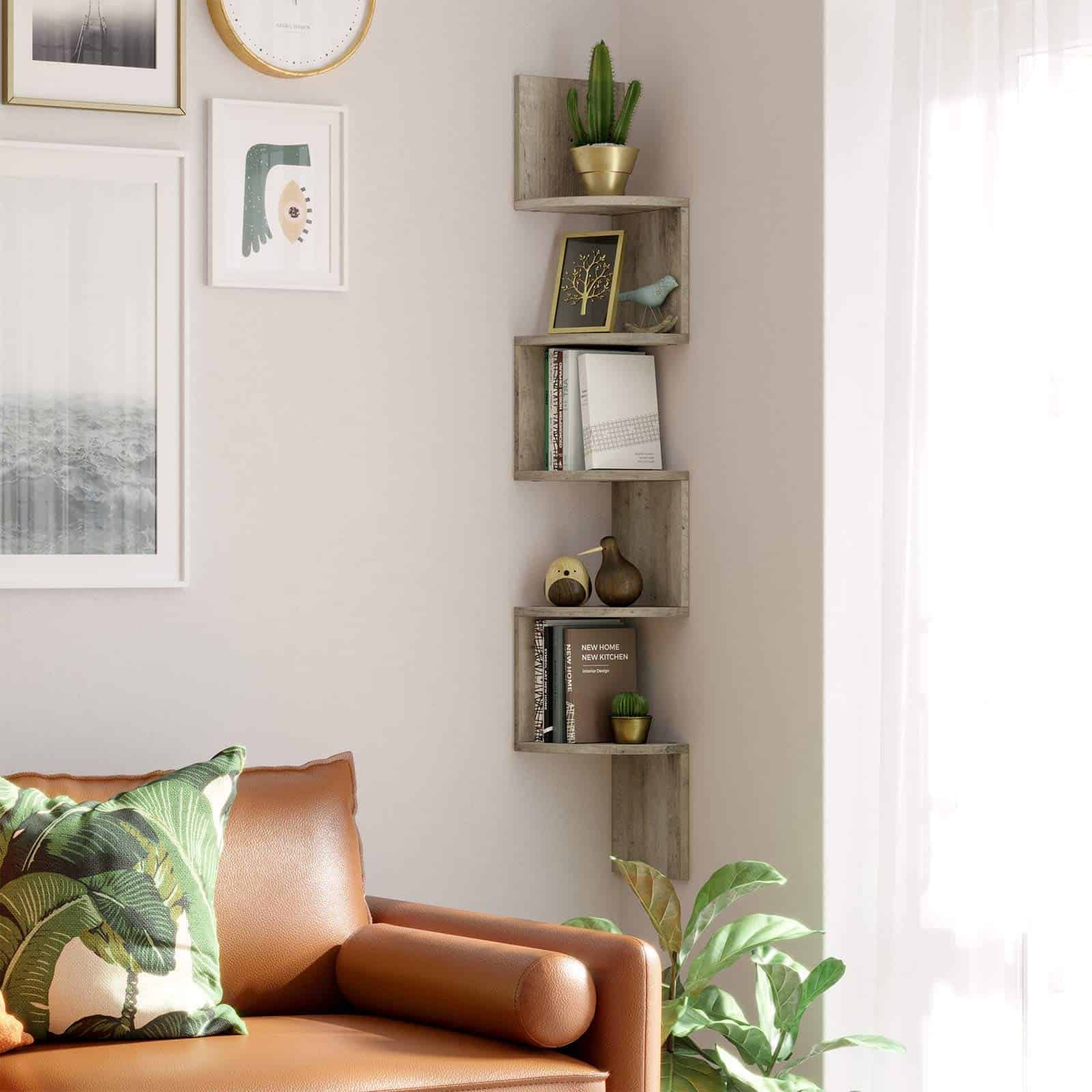 Kệ sách hiện đại kiểu zig zắc