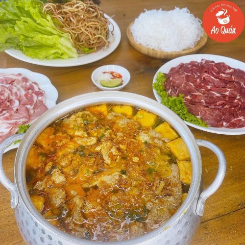 Lẩu riêu cua sườn sụn bắp bò