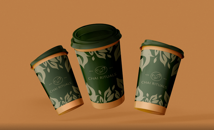 Mẫu ly cà phê mang đi bằng giấy gần gũi với thiên nhiên