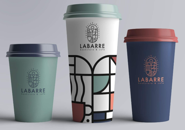 Mẫu ly cà phê đẹp mắt, sáng tạo