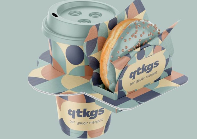 Màu sắc rực rỡ, ly cà phê mang đi thật bắt mắt