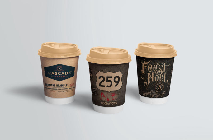 Mẫu ly cà phê mang đi phong cách độc đáo