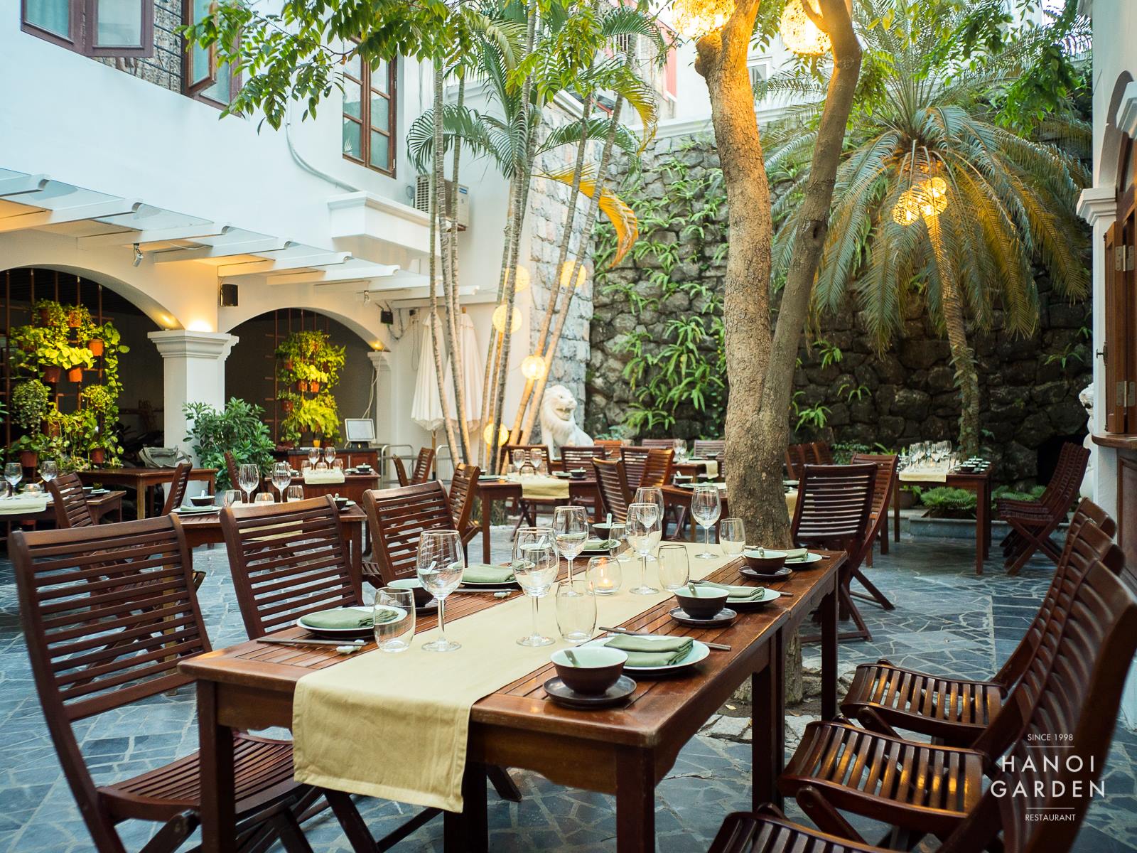 Không gian mang phong cách Pháp của Hanoi Garden