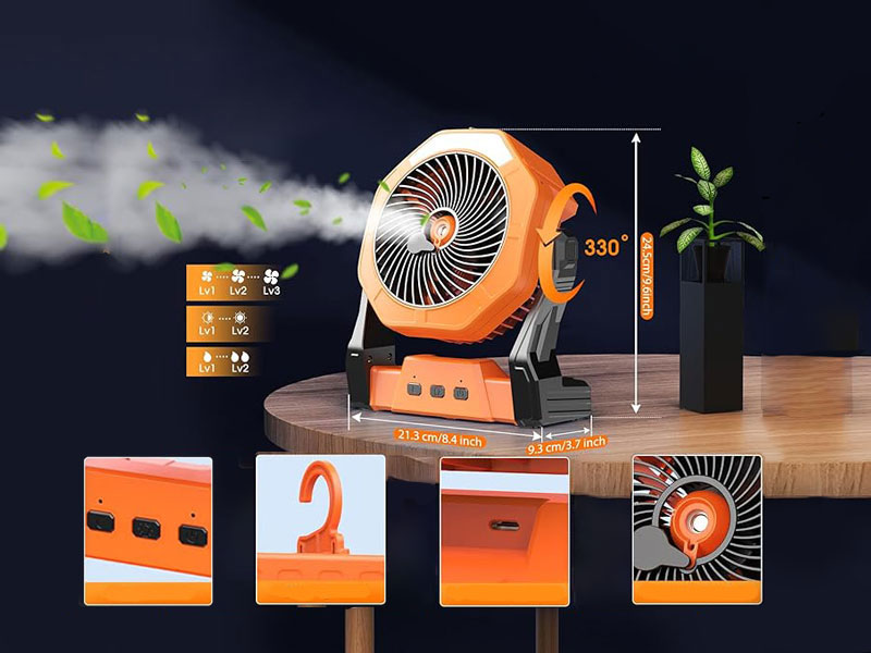 Quạt sạc tích điện