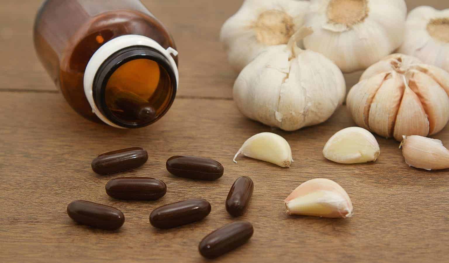  tỏi ở dạng viên uống bổ sung