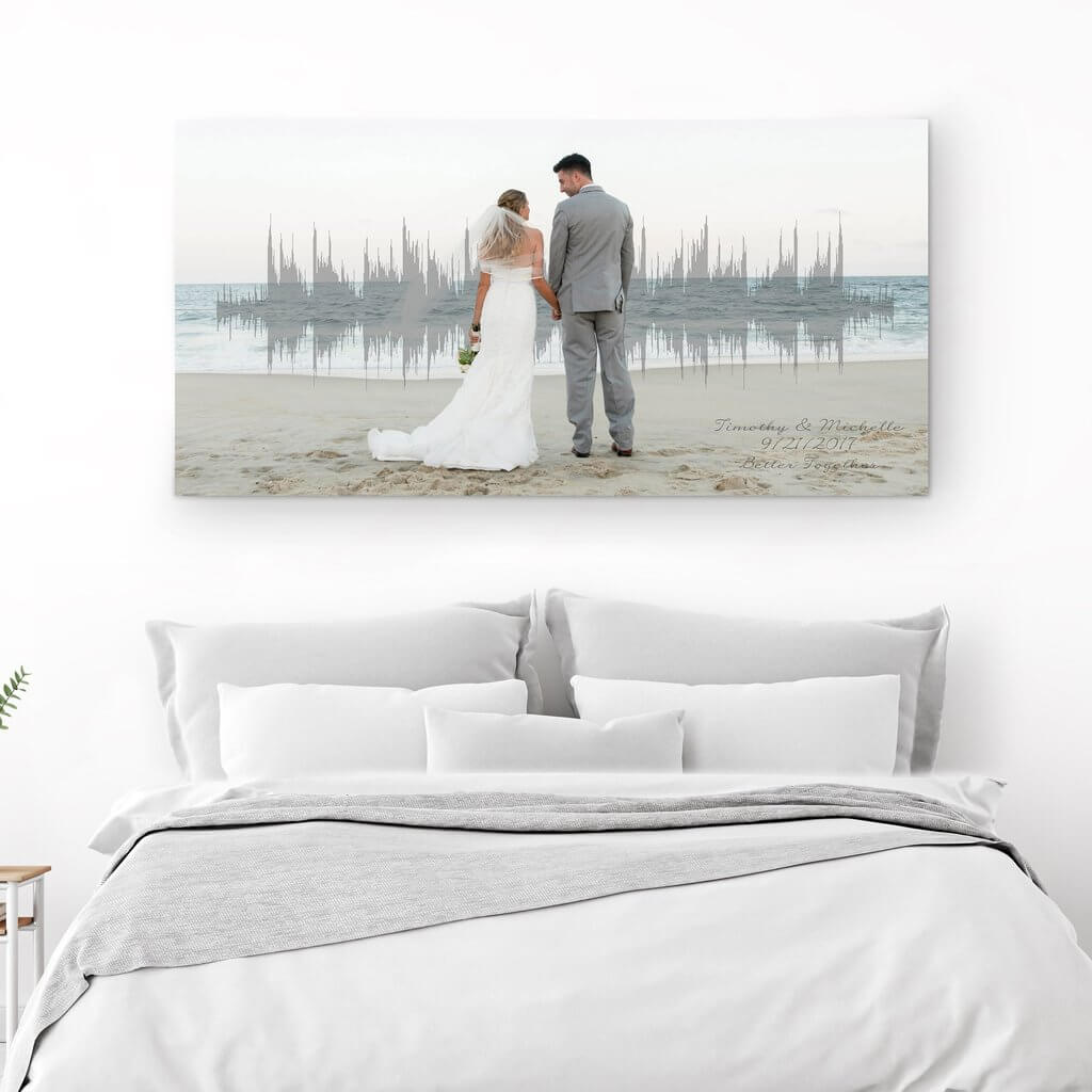 Không treo ảnh cưới vị trí đầu giường ngủ