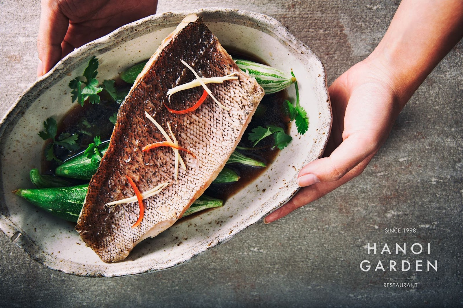 Món cá hấp Hanoi Garden