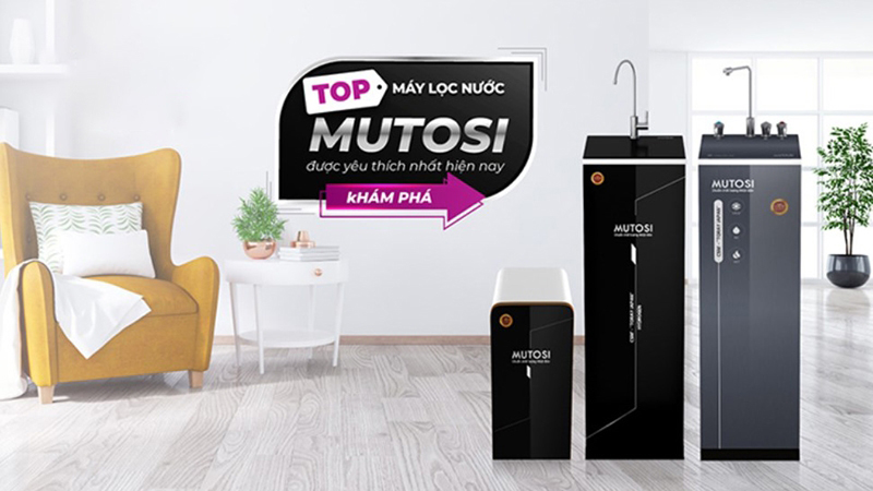 Mutosi là thương hiệu máy lọc nước được tin dùng hiện nay.
