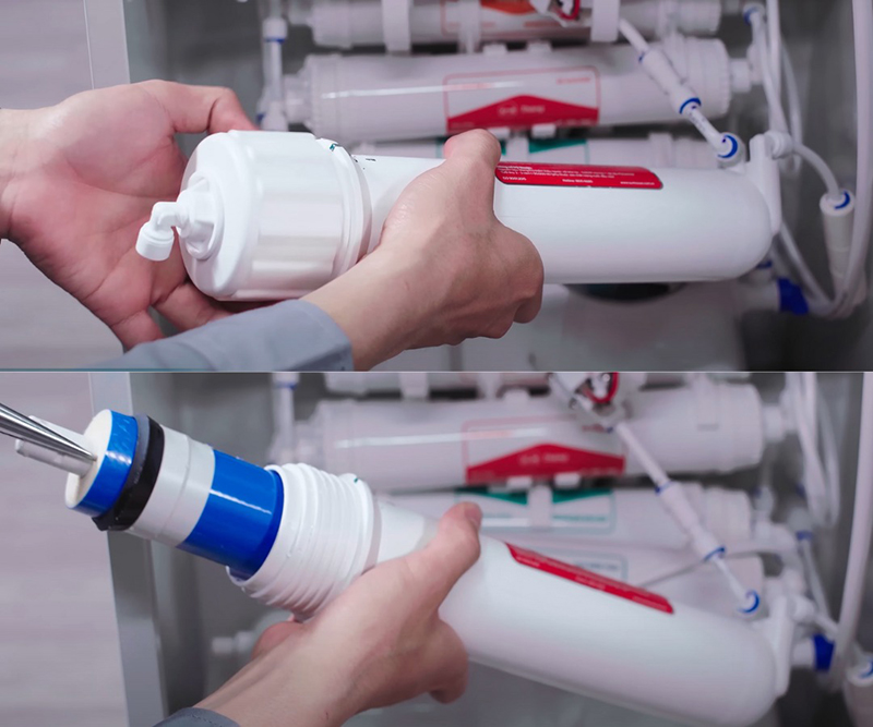 Vệ sinh cốc lọc nước số 4