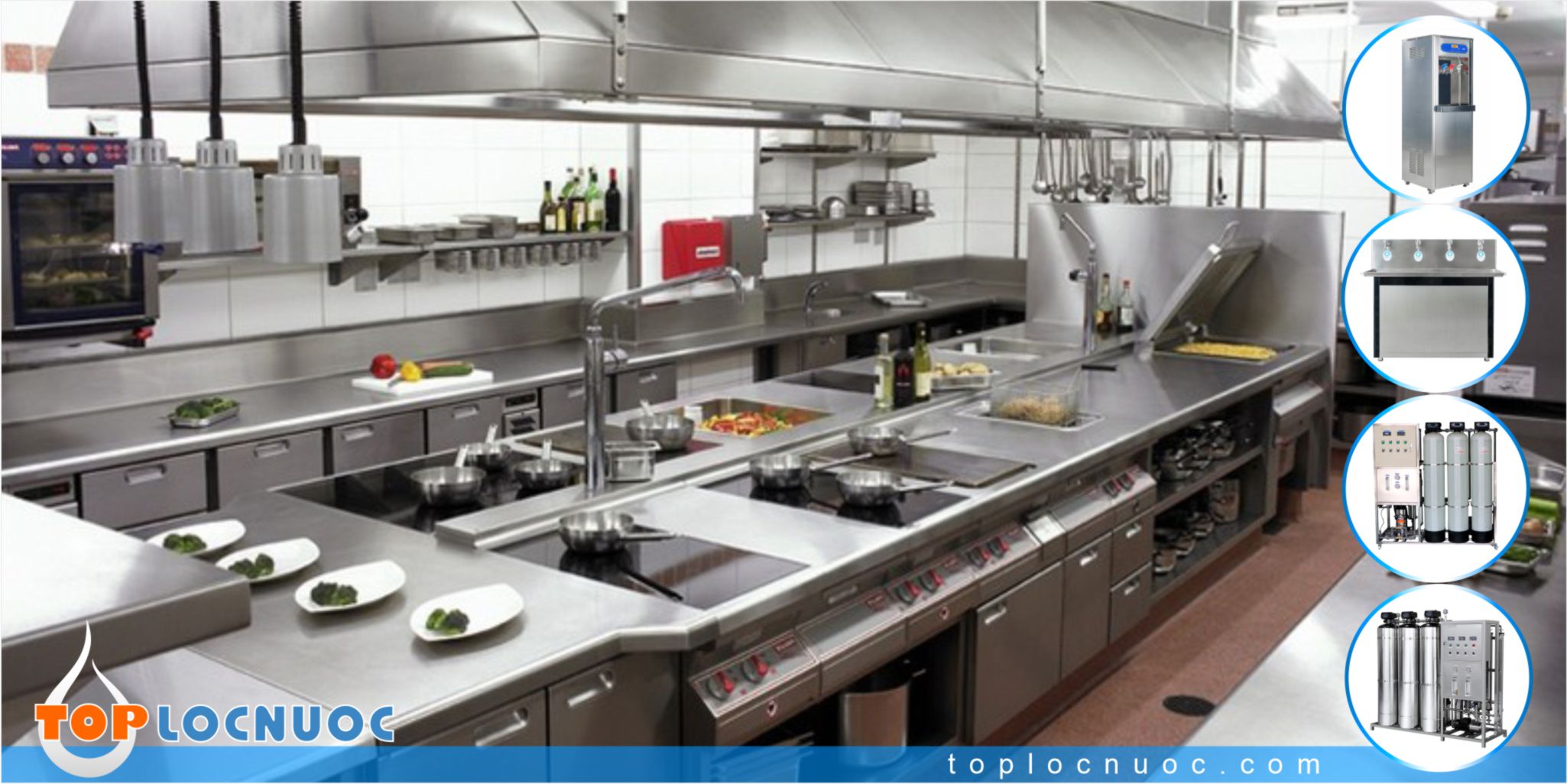 Máy lọc nước công nghiệp RO cho Nhà hàng: Giải pháp an toàn vệ sinh thực phẩm