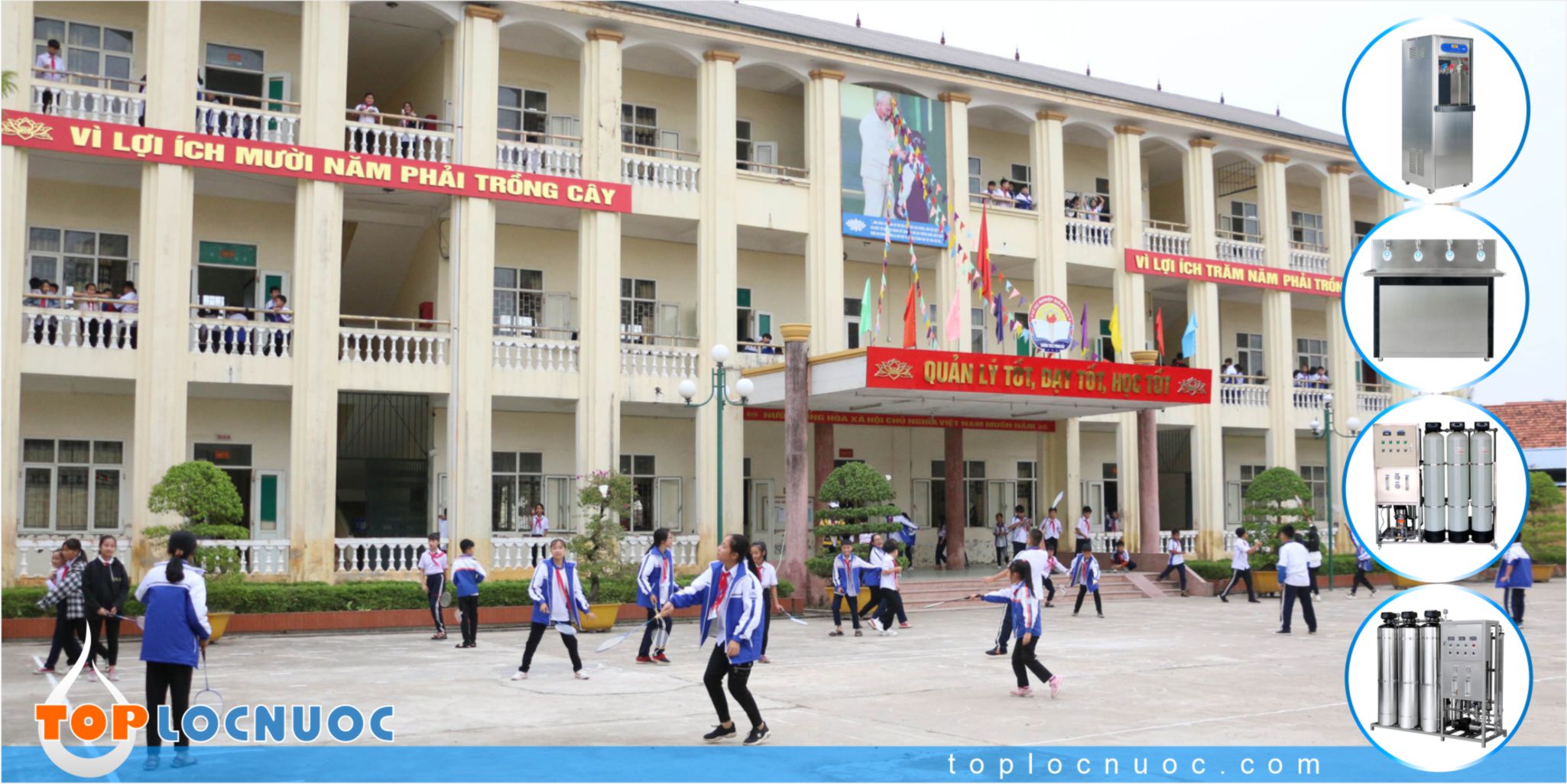 Hệ thống lọc nước công nghiệp cho Học đường có gì khác thông thường?