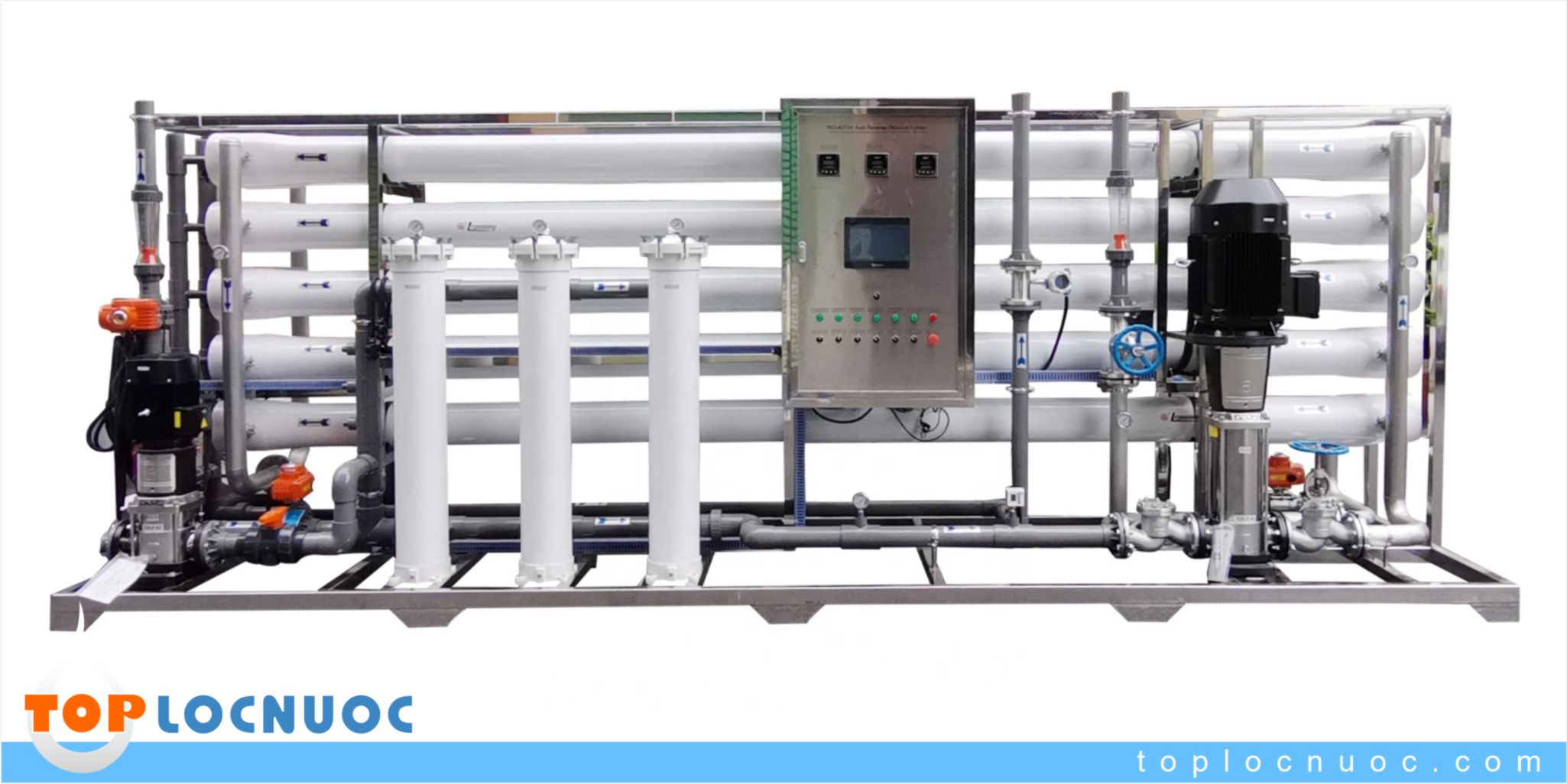 Hệ thống Lọc nước RO Công nghiệp 2 cấp công suất 10 m3/h