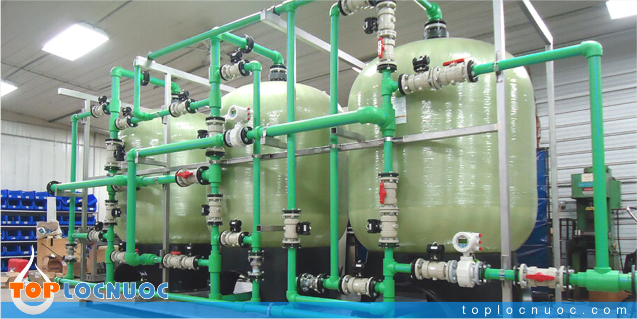 Hệ thống Tiền lọc, Làm mềm, Lọc thô trong lọc nước Công nghiệp