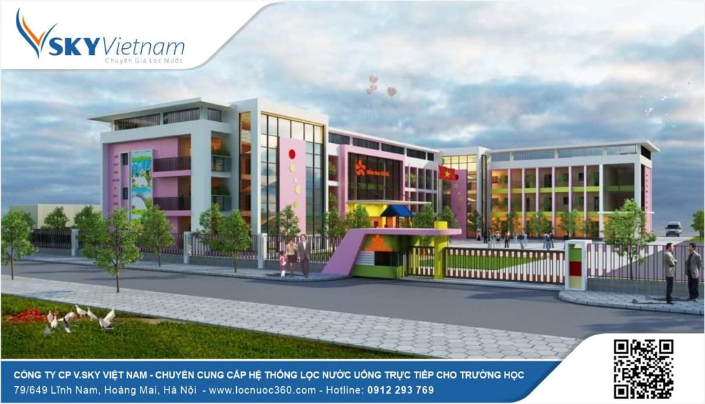 Lắp đặt dây chuyền lọc nước cho Trường học tại Hưng Yên, Hải Dương