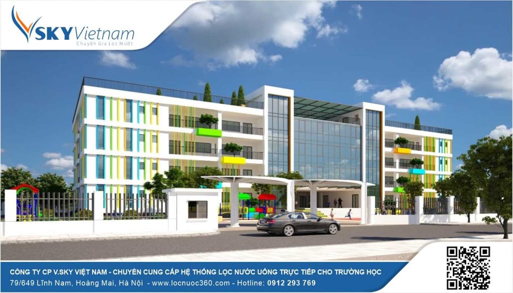 Lắp máy lọc nước công nghiệp 250lit/h cho Trường học tại Bắc Ninh, Bắc Giang