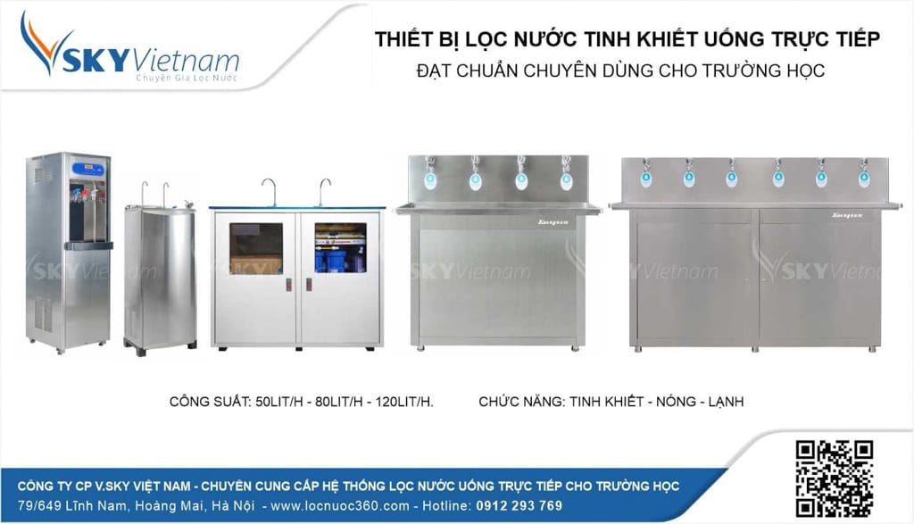 Hệ thống lọc nước Trường học nào tốt, được dùng nhiều nhất hiện nay?
