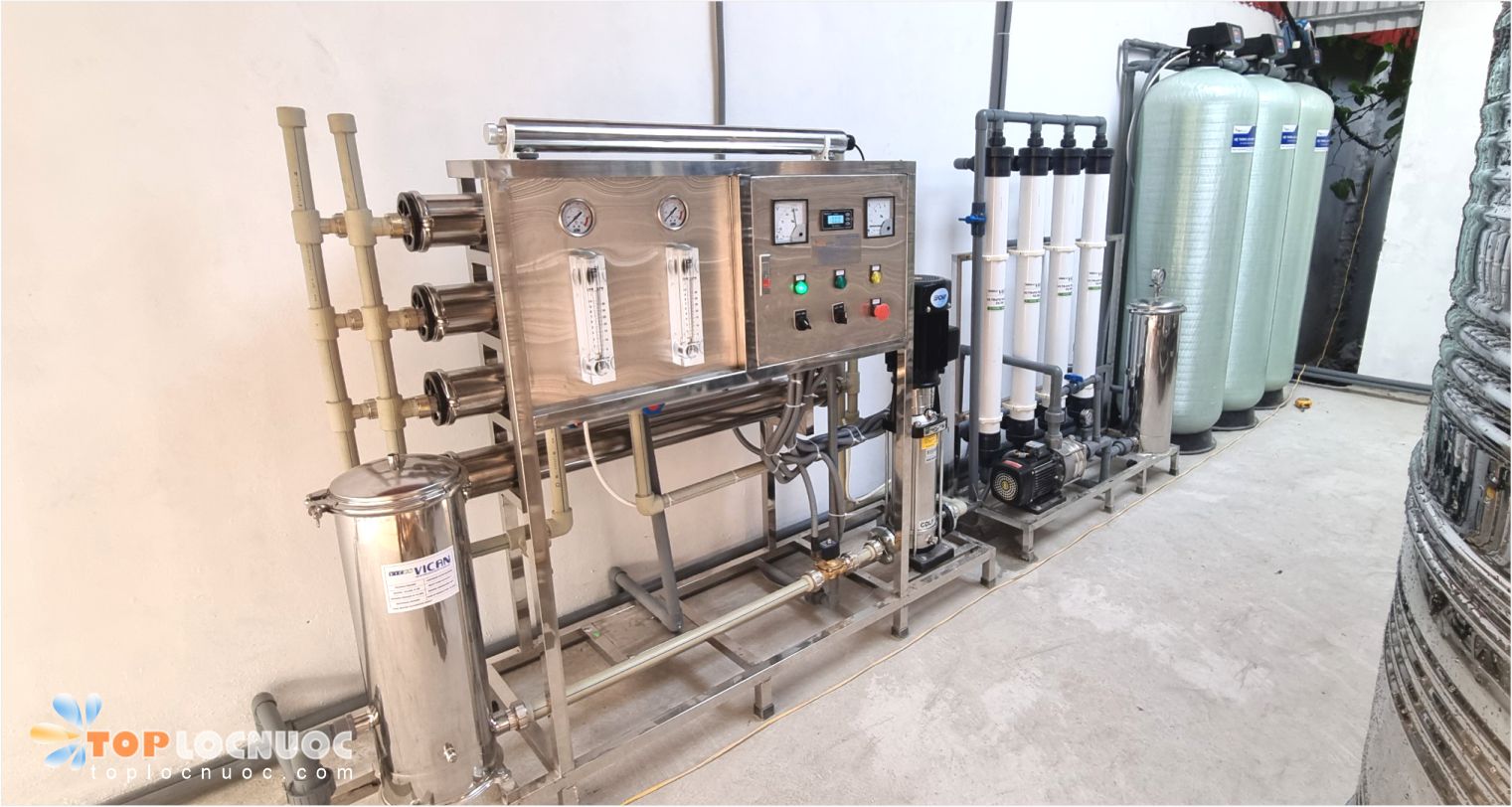 máy lọc nước RO công nghiệp 1000l/h cho Tòa nhà