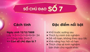 Giải mã ý nghĩa số Chủ đạo 7 trong Thần số học