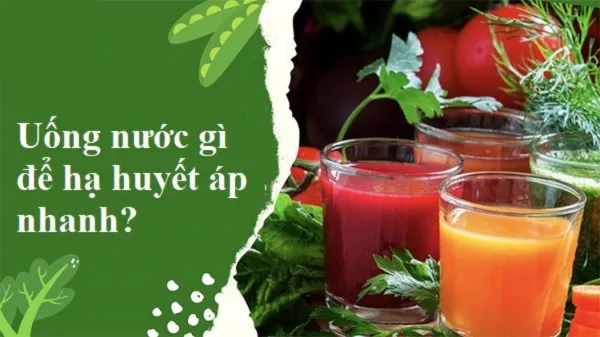 Uống nước gì để hạ đường huyết? Nước ép rau củ có giúp hạ đường huyết không?