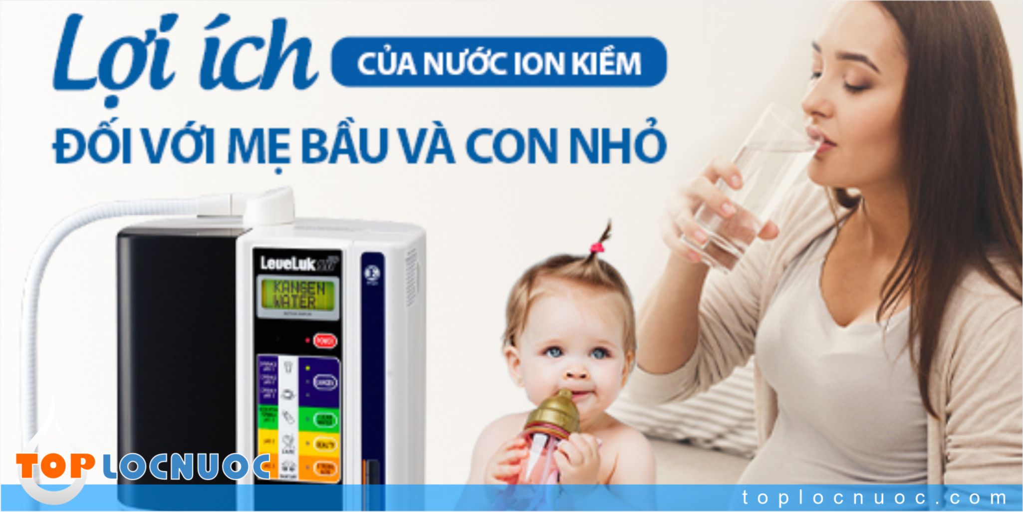 Trẻ nhỏ có uống nước ion kiềm được hay không?