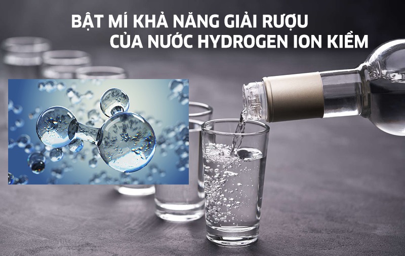 Nước điện giải ion kiềm có tác dụng giải rượu bia?