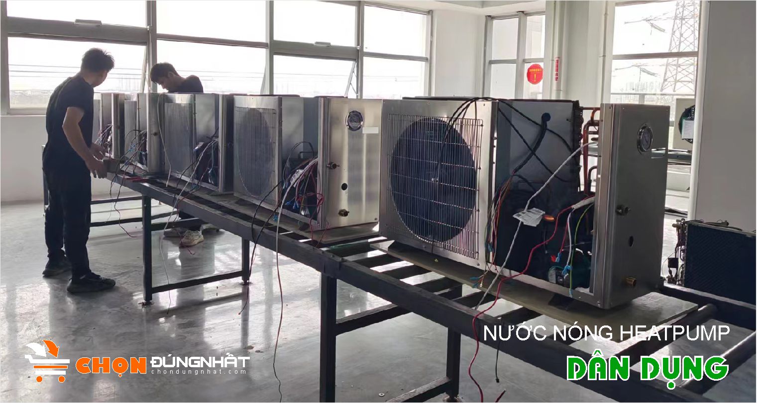 Hệ thống máy nước nóng trung tâm Bơm nhiệt Heat pump là gì?