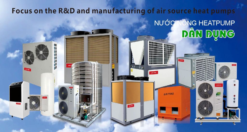 Công ty cung cấp Hệ thống nước nóng tổng Heat Pump giá tốt tại Hà Nội