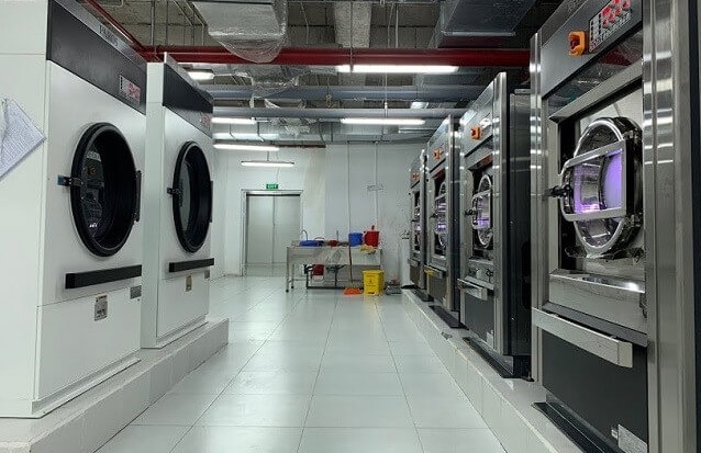 Hệ thống thiết bị giặt là công nghiệp trong Khách sạn, Resort gồm những gì?
