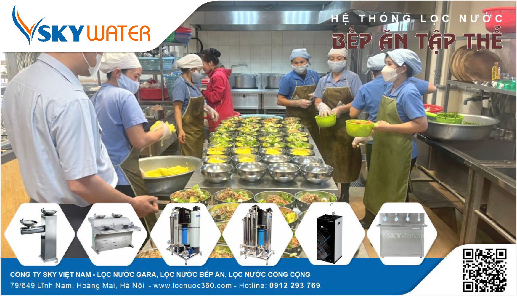 Hệ thống lọc nước an toàn cho bếp ăn tập thể Nhà xưởng, Nhà máy