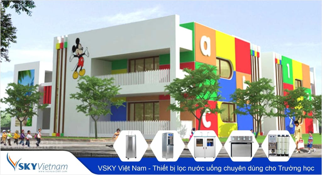 Báo giá 2025: Máy lọc nước cho Trường Mầm non, Tiểu học, THCS, THPT