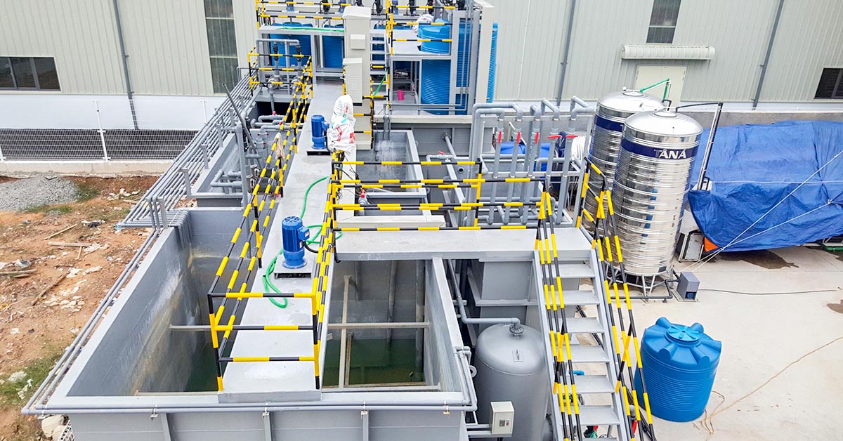 Hệ thống xử lý nước thải Xi mạ công suất 1000 m3/ngày đêm